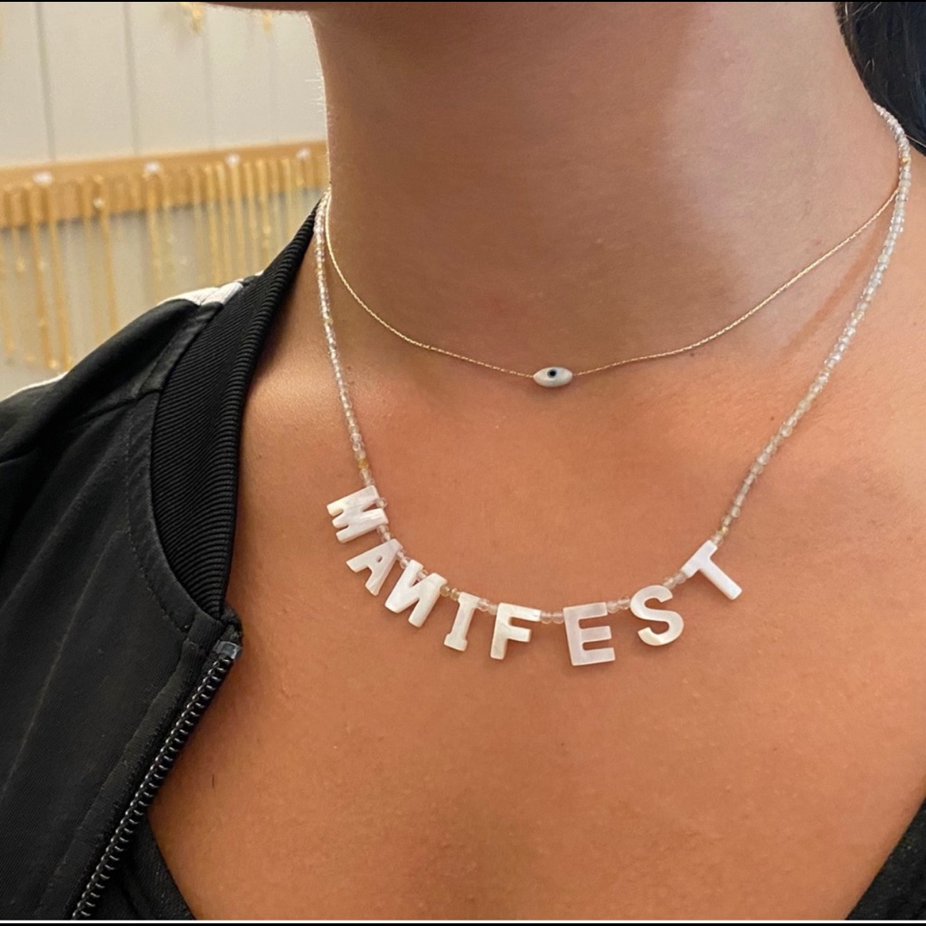 Manifest Mother Of Pearl Necklace 23$